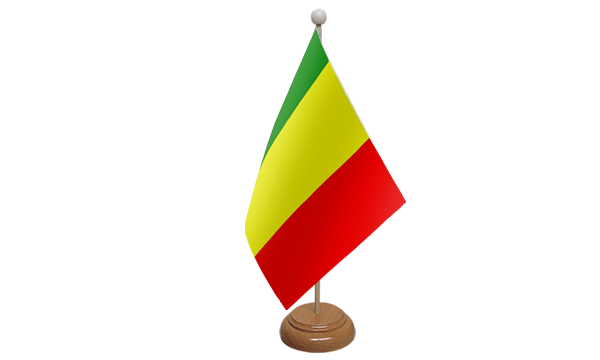 Mali Small Flag with Wooden Stand